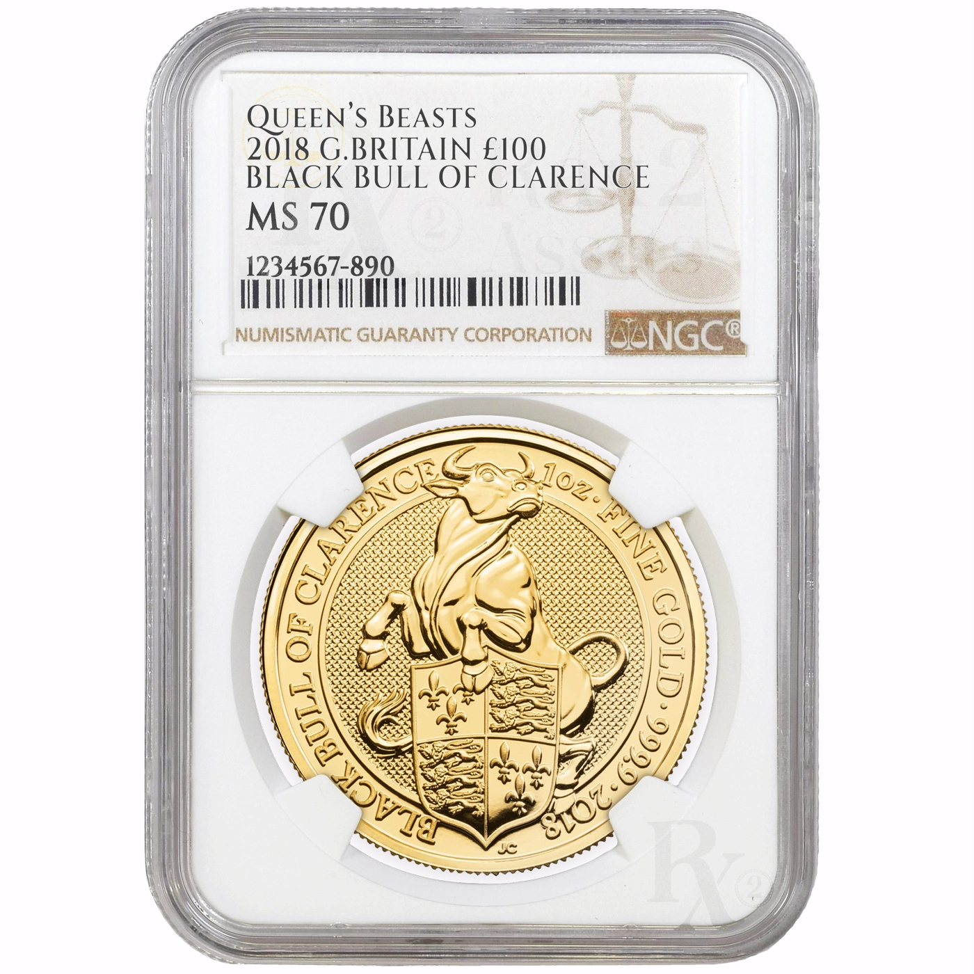 Queen’s Beasts Bull of Clarence 2018 1oz