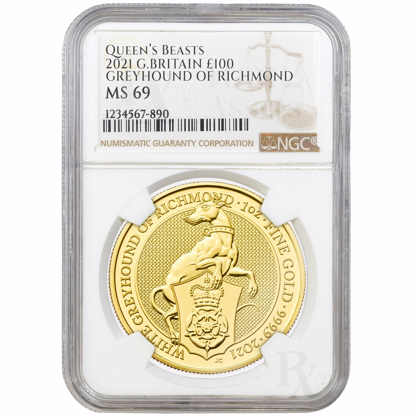 Queens Beasts Greyhound of Richmond 2021 1oz